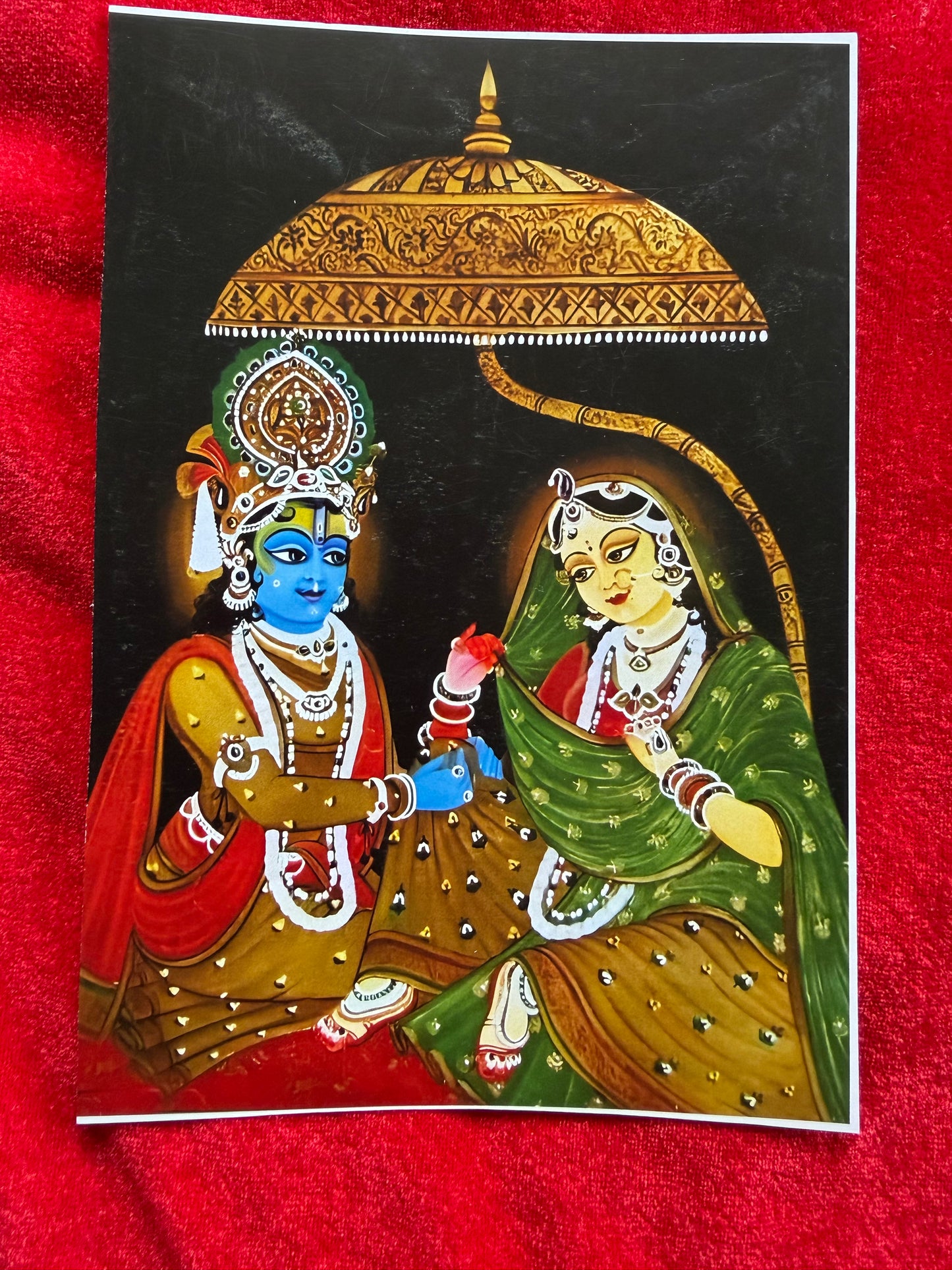 Seva Kunj Leela Chavi with 1 Poshakh (without Frame)