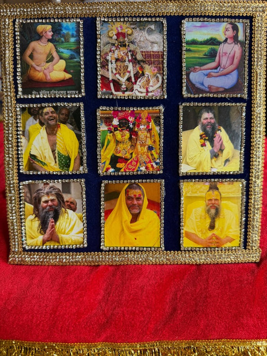 Beautiful Customised Rasik Sant Wall Hanging (Shringar Mala) - Shri Hit Sakhi