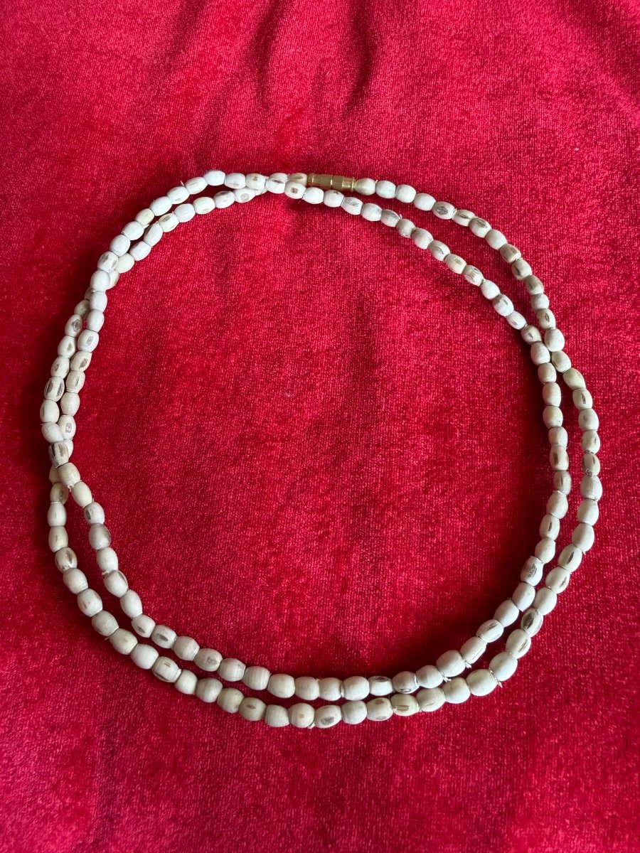 Premium Mridangam 2 Round Pure Tulsi Kanthi Mala - Shri Hit Sakhi