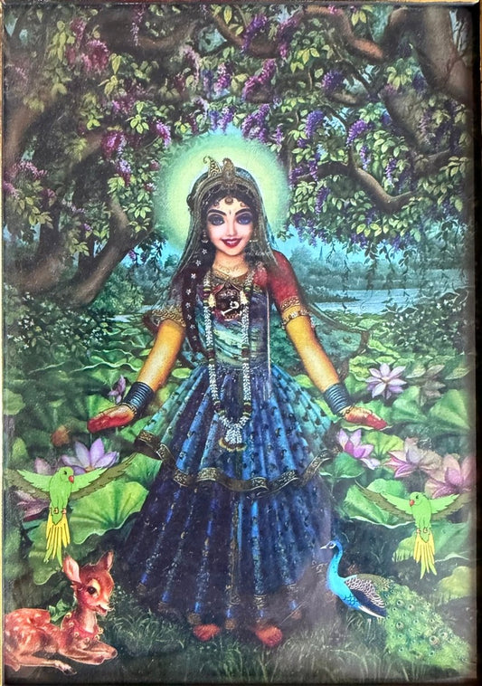 Pyari Shreeji and Radhavallbhju Chavi with Poshakh (without Frame) - Shri Hit Sakhi