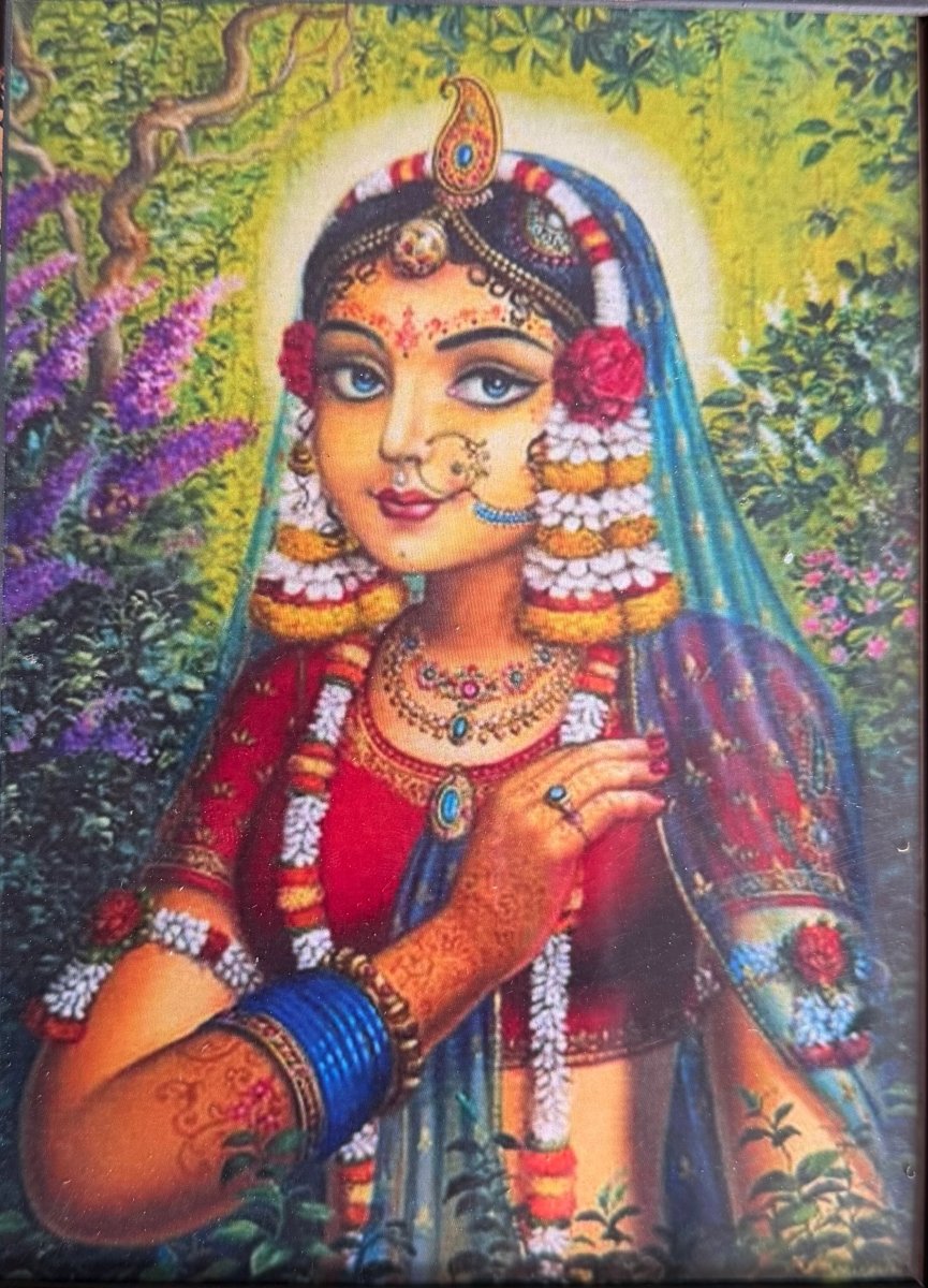 Shree ji Chavi with 1 Poshakh (without Frame) - Shri Hit Sakhi