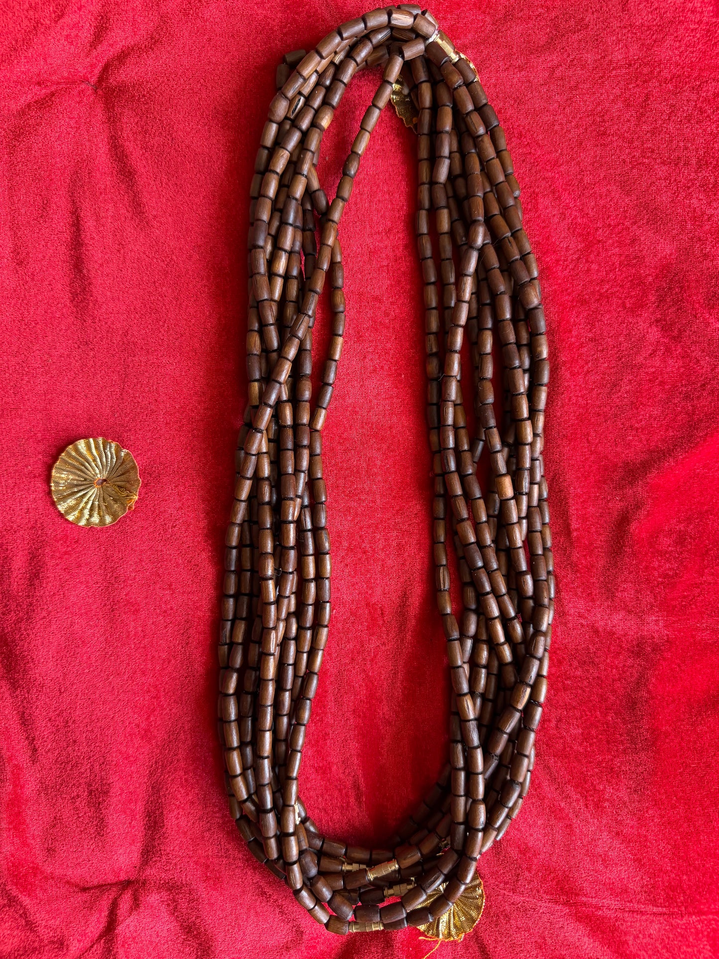 Premium Desi Ghee wali 2 round Tulsi Kanthi Mala Brown