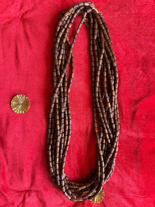 Premium Desi Ghee wali 2 round Tulsi Kanthi Mala Brown