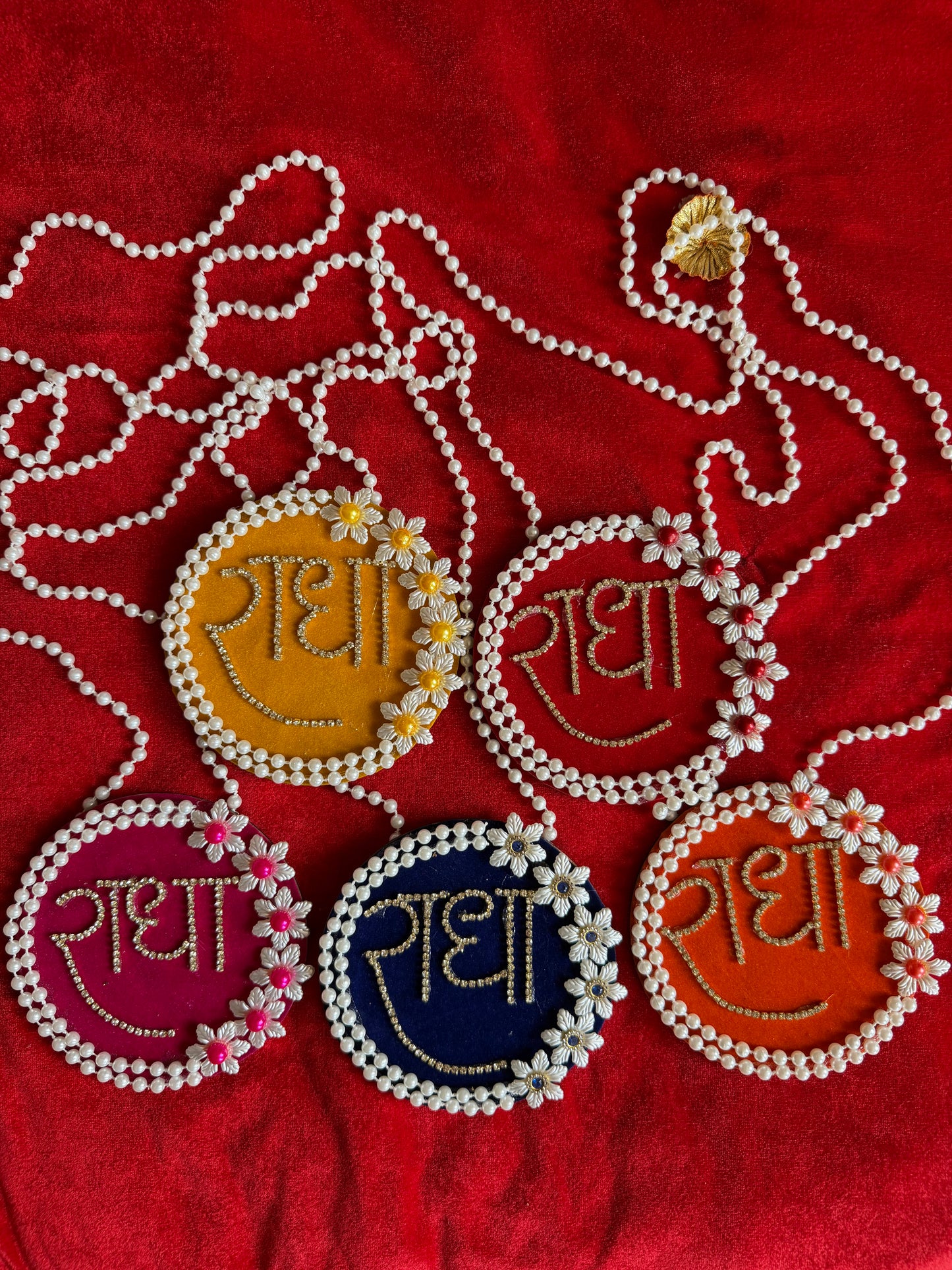 Beautiful Customised Radha Nam Shringar Mala