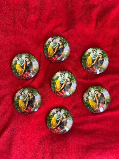 Beautiful Radha Krishna Magnet - Shri Hit Sakhi