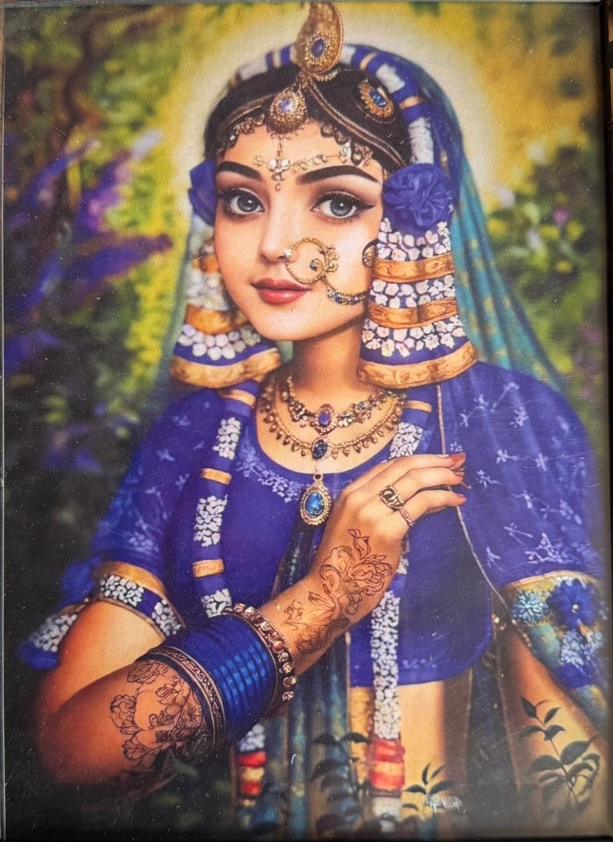 Chabili Shreeji Chavi with 1 Poshakh (without Frame) - Shri Hit Sakhi
