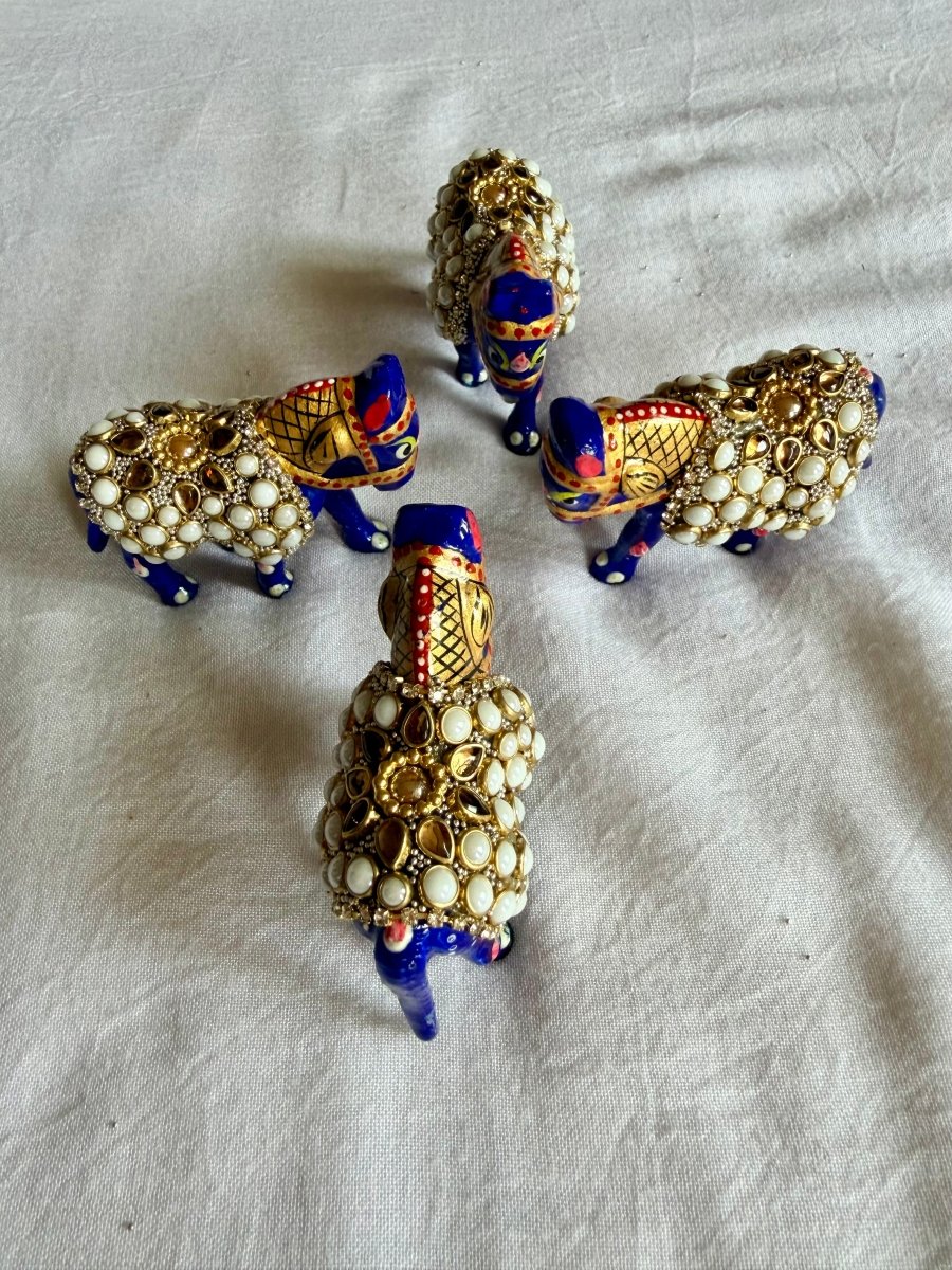 Decorative Mini Horse Toy (2 Horse) - Shri Hit Sakhi