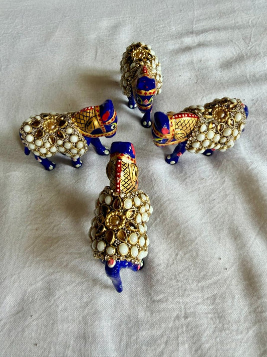 Decorative Mini Horse Toy (2 Horse) - Shri Hit Sakhi