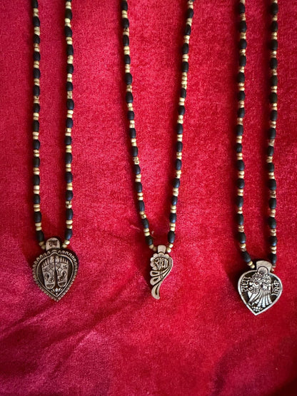Desi Ghee Premium Tulsi Kanthi Mala With Beautiful Pendants - Shri Hit Sakhi