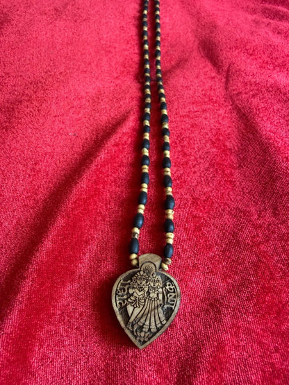Desi Ghee Premium Tulsi Kanthi Mala With Beautiful Pendants - Shri Hit Sakhi