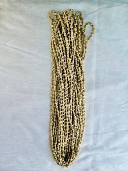 (Mridangam Round Shape) Premium Pure Tulsi Kanthi Mala 2 Round - Shri Hit Sakhi
