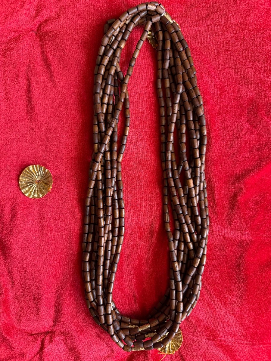 Premium Desi Ghee wali 2 round Tulsi Kanthi Mala Brown - Shri Hit Sakhi