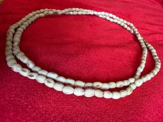 Premium Mridangam 2 Round Pure Tulsi Kanthi Mala - Shri Hit Sakhi