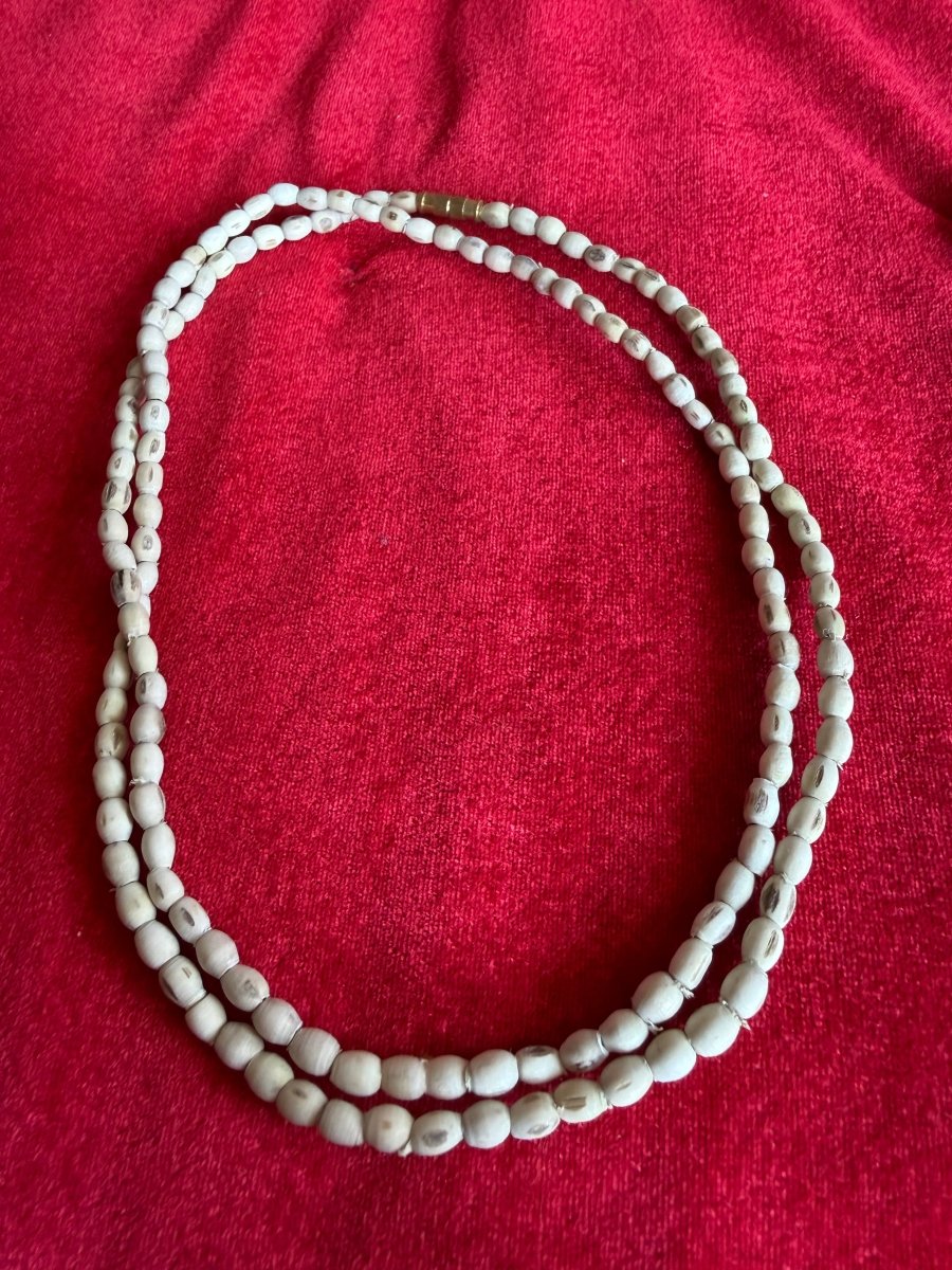 Premium Mridangam 2 Round Pure Tulsi Kanthi Mala - Shri Hit Sakhi