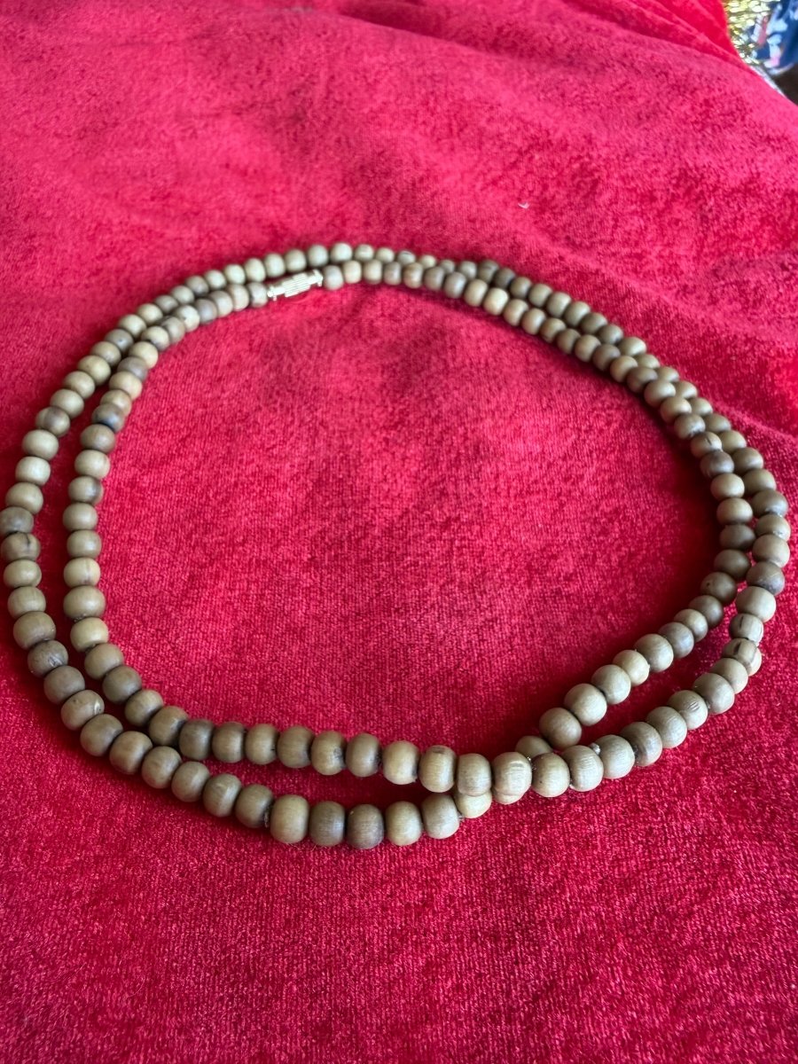 Premium Pure Tulsi Desi Ghee wali 2 Round Kanthi Mala Brown - Shri Hit Sakhi