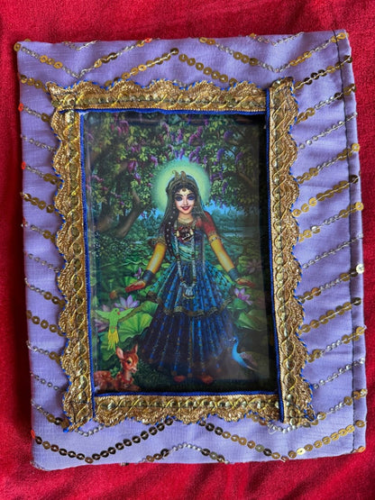 Pyari Shreeji and Radhavallbhju Chavi with Poshakh (without Frame) - Shri Hit Sakhi