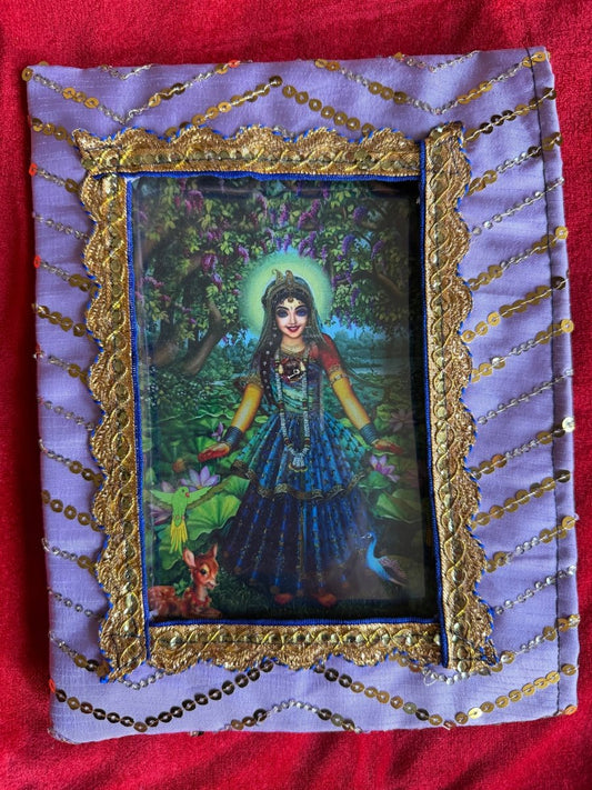 Pyari Shreeji and Radhavallbhju Chavi with Poshakh (without Frame) - Shri Hit Sakhi