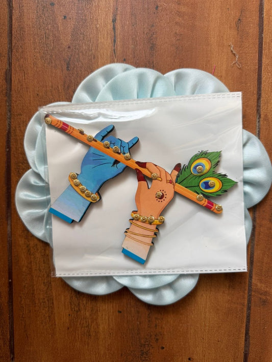 Radha Krishna Hand Cutout Stand - Shri Hit Sakhi