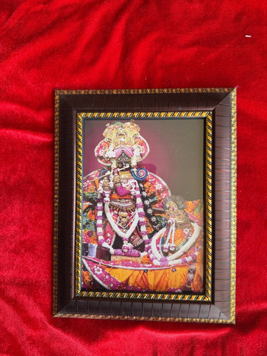 Radhavallbhju Chavi with 1 Poshakh (without Frame) - Shri Hit Sakhi