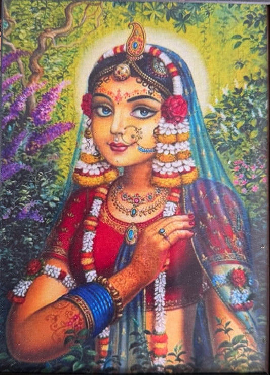 Shree ji Chavi with 1 Poshakh (without Frame) - Shri Hit Sakhi