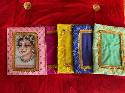 Shreeji Customised Shringar Chavi with 1 Poshakh (without Frame) - Shri Hit Sakhi