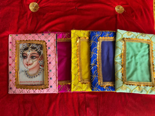Shreeji Customised Shringar Chavi with 1 Poshakh (without Frame) - Shri Hit Sakhi