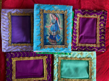 Swamini ju Beautiful Chavi with 1 Poshakh (Without Frame) - Shri Hit Sakhi
